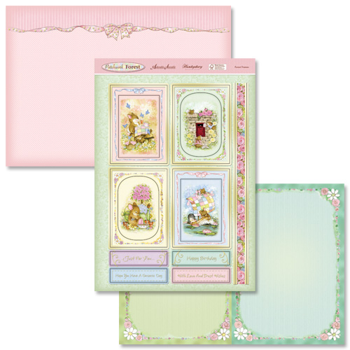 Forest Frames ~ Patchwork Forest Individual Toppers with Cardsto