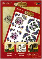 Match It Floral Book with Embossed Peel Offs
