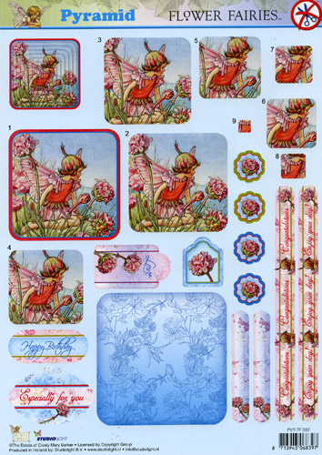 382 Flower Fairy 3D DIE CUT SBS Decoupage