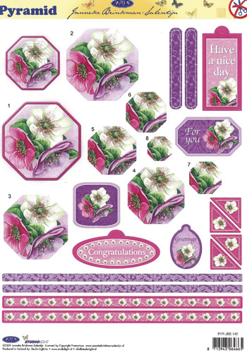 145 Pyramid DIE CUT Decoupage Janneke Brinkman