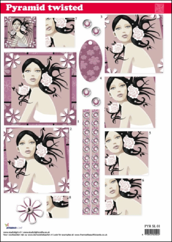 Twi Pyr Decoupage Lady sl01