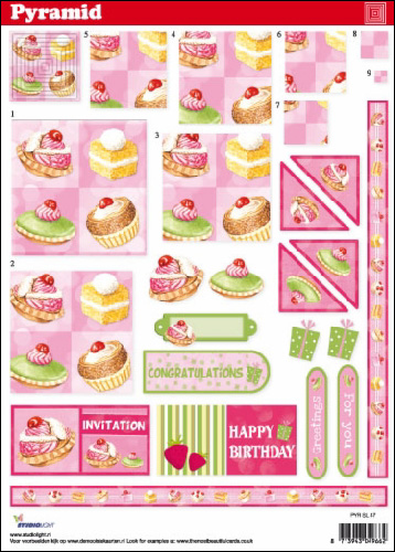 Twi Pyr Decoupage Cup Cakes sl47