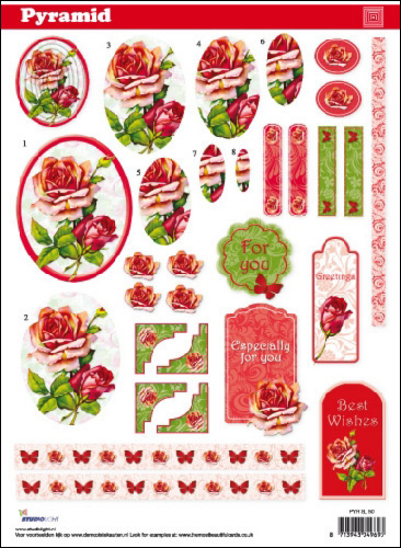 Twi Pyr Decoupage Flowers sl50