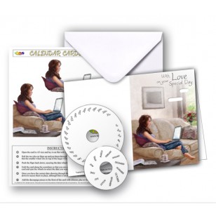 LP Calendar Cards Laptop Lounge Decoupage Kit