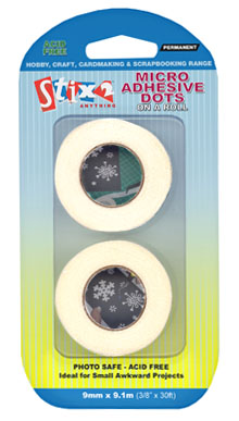 Micro Dots Adhesive on a roll, 9mm x 9.1m RRP £6.89