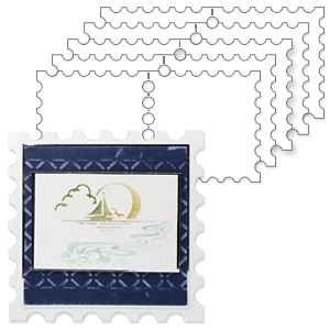 HD Shaped Cards ~ Postage Stamp