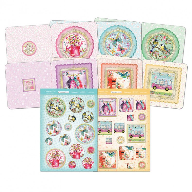 Shimmering Pearl - Pyramount Fold-back Aperture Cards