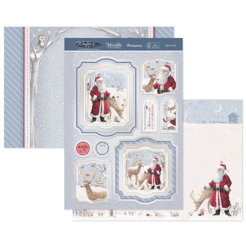 HD Old St. Nick Luxury Topper Set