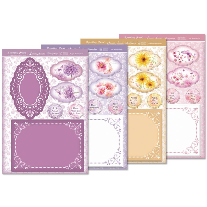 Sparkling Pearl Ornate Frame Card Kit