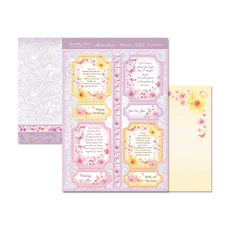 Sparkling Pearl Foiled Topper Set - Blossoming Spring