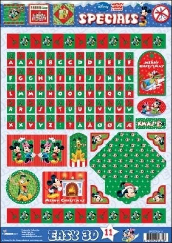11 Mickey Mouse Specials 3D DIE DUT Step by Step Decoupage