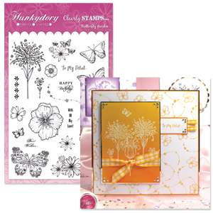 Spring Sensations A5 Flutterby Gardens Clearly Stamps