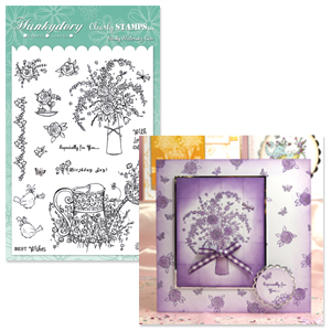 Spring Sensations A5 Birdie Blossoms Clearly Stamps