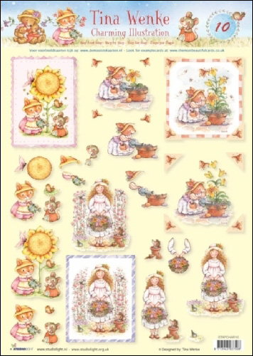 10 Tina Wenke Charming Illustrations 3D Step by Step Decoupage