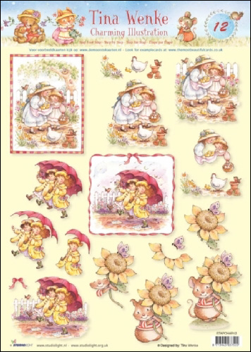 12 Tina Wenke Charming Illustrations 3D Step by Step Decoupage