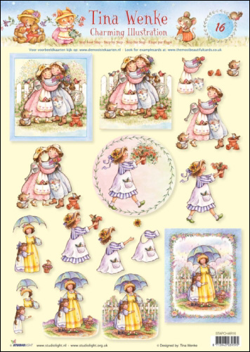 16 Tina Wenke Charming Illustrations 3D Step by Step Decoupage