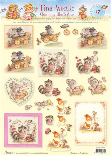 17 Tina Wenke Charming Illustrations 3D Step by Step Decoupage