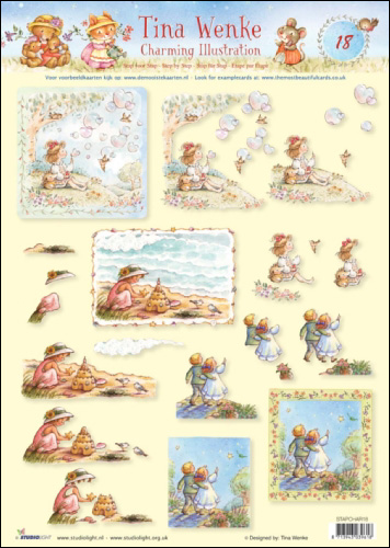 18 Tina Wenke Charming Illustrations 3D Step by Step Decoupage