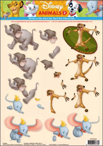 02 Disney Animals 3D Step by Step Decoupage