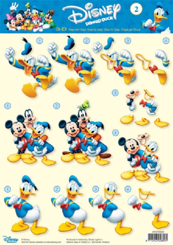 02 Donald & Friends 3D Step by Step Decoupage