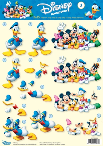 03 Donald & Friends  3D Step by Step Decoupage