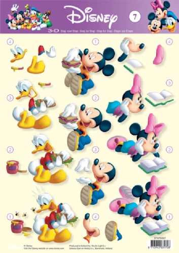 07 Mickey & Friends 3D Step by Step Decoupage
