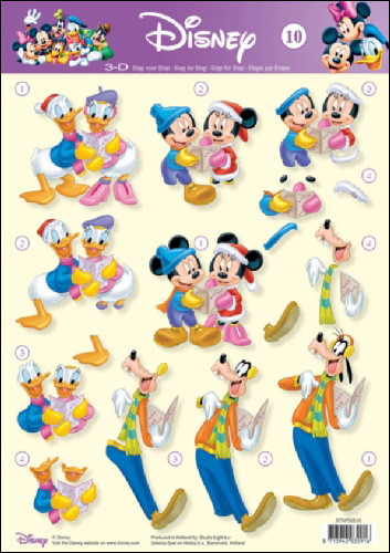 10 Donald & Friends 3D Step by Step Decoupage