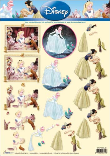 02 Alice in Wonderland 3D Step by Step Decoupage