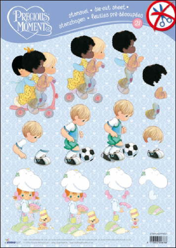 21 Precious Moments 3D DIE CUT SbS Decoupage