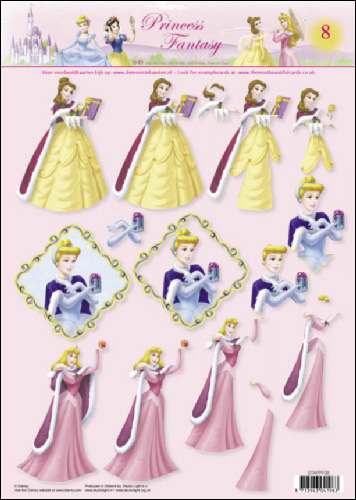08 Princess Fantasy 3D Step by Step Decoupage