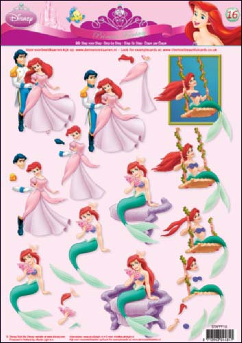 16 Princess Fantasy 3D Step by Step Decoupage