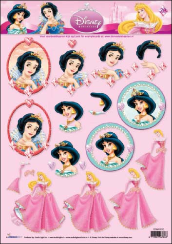 20 Princess Fantasy 3D Step by Step Decoupage