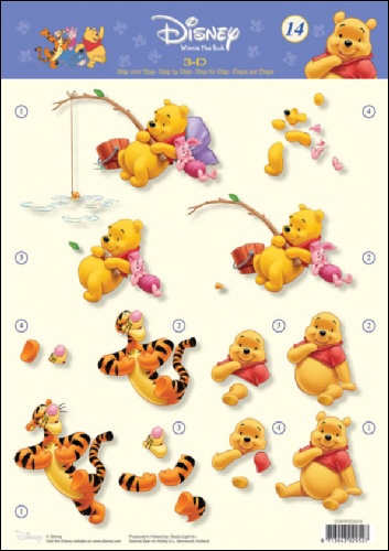 POOH 14 3D Step by 3D Step Decoupage