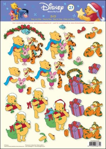POOH 23 3D Step by Step Decoupage