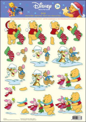 POOH 26 3D Step by Step Decoupage