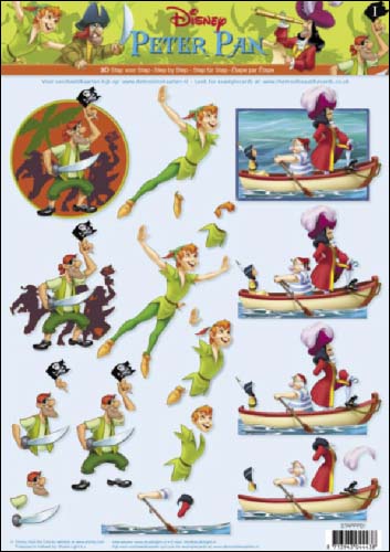 01 Peter Pan 3D Step by Step Decoupage