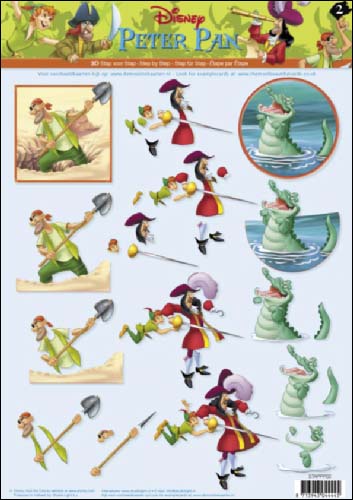 02 Peter Pan 3D Step by Step Decoupage