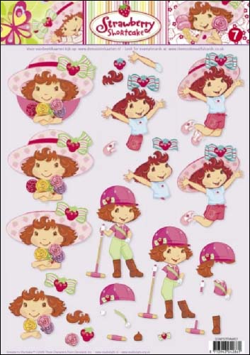 07 Strawberry Shortcake 3D Step by Step Decoupage