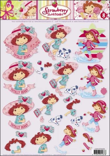 08 Strawberry Shortcake 3D Step by Step Decoupage