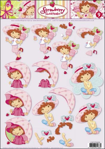 09 Strawberry Shortcake 3D Step by Step Decoupage