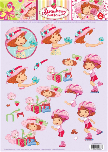 02 Strawberry Shortcake 3D Step by Step Decoupage