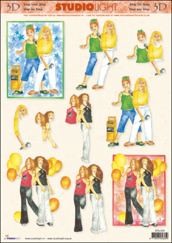 Teenagers 3D Step by Step Decoupage 509