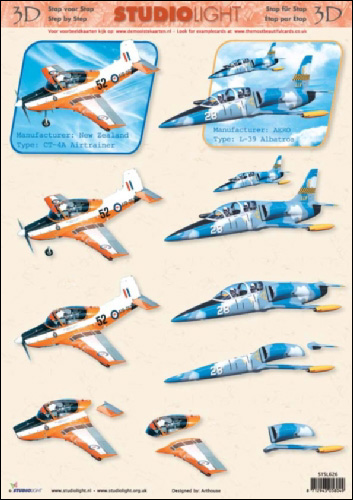 Aeroplanes 3D Step by Step Decoupage 626
