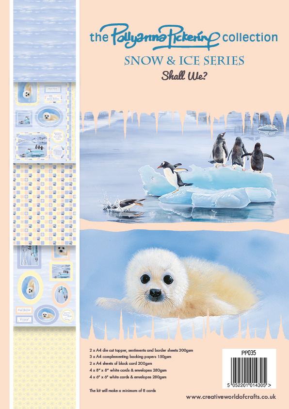 Pollyanna Pickering Snow & Ice Shall We Card Making Kit