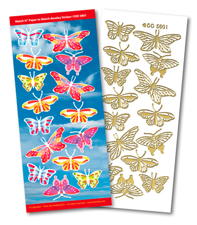Butterfly Match It Outline Stickers 5801