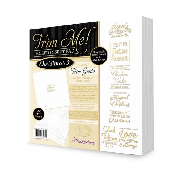 HD  Trim Me! Foiled Insert Pad - Christmas 2 Gold