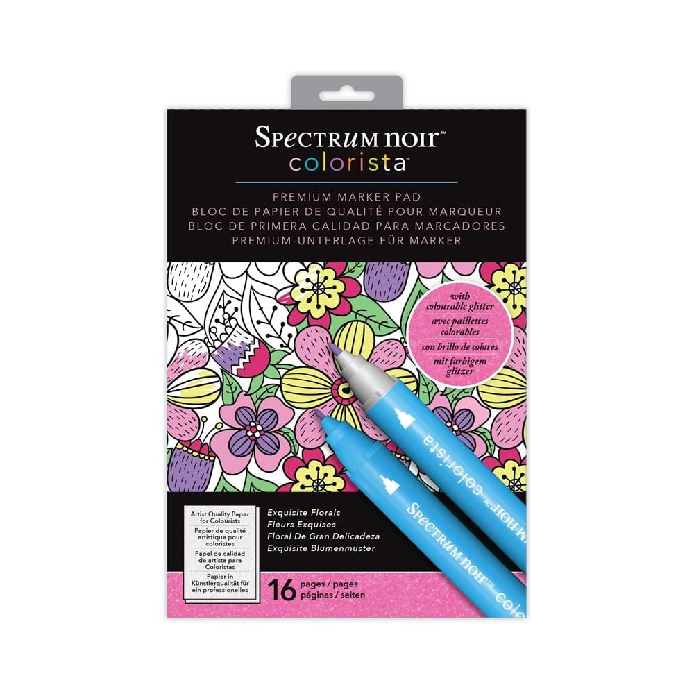 Spectrum Noir Colorista A4 Marker Pad - Exquisite Florals