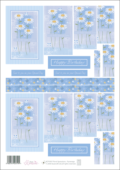 Floral Xpressions A4 Oblong Stackers.186 DIE CUT