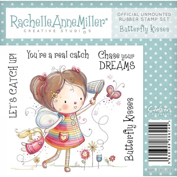 Rachelle Anne Miller - Rubber Stamp Children - Butterfly Kisses