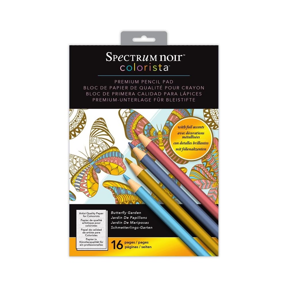 Spectrum Noir Colorista A4 Pencil Pad - Butterfly Garden